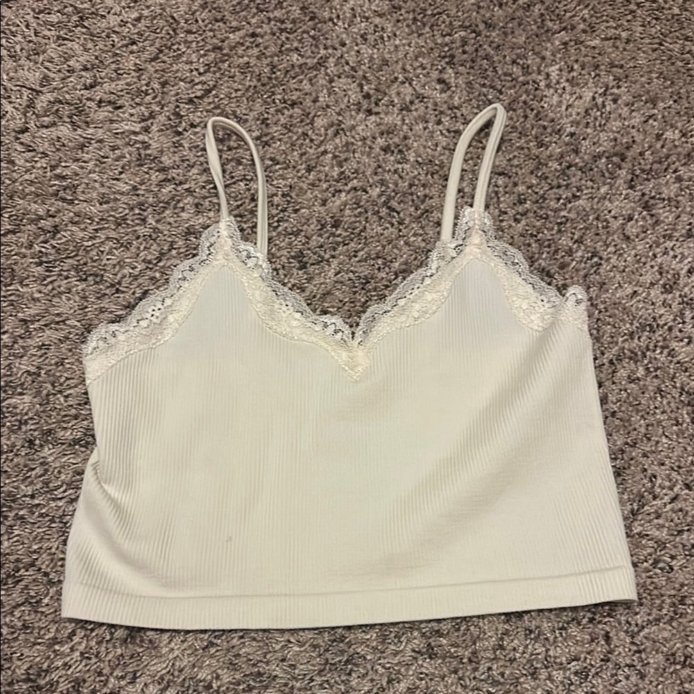 Target Women's Lace Trim Crop Top